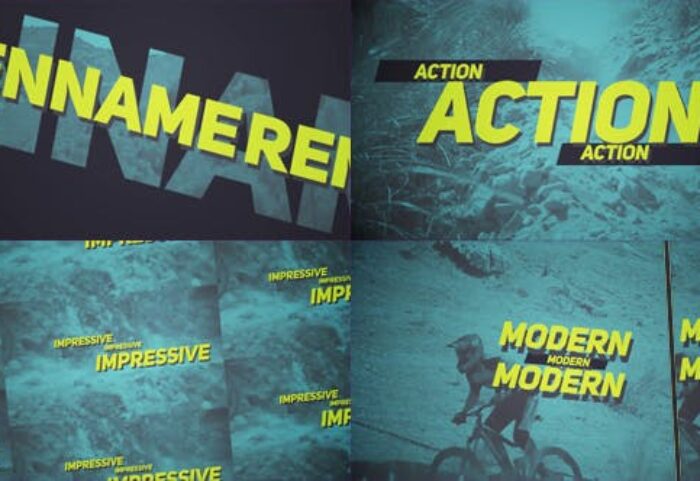 دانلود پروژه آماده افترافکت تیتراژ فیلم videohive Sport Opener