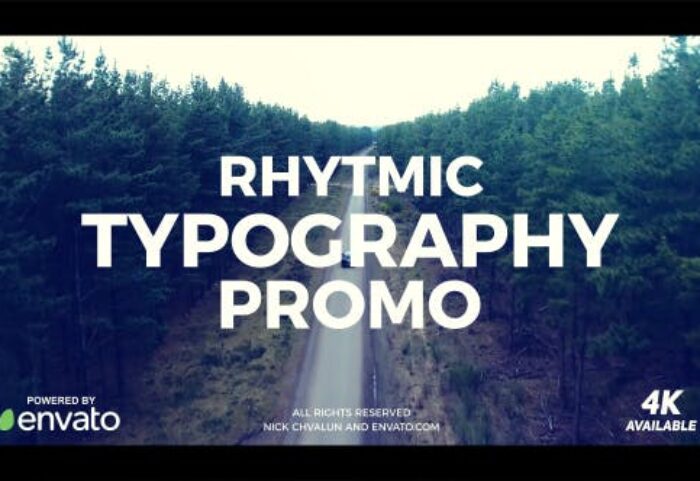 دانلود پروژه آماده افترافکت تیتراژ فیلم videohive Typography Promo