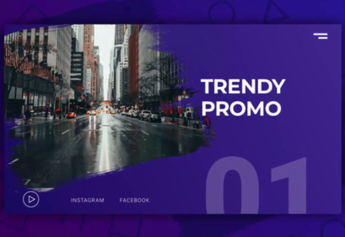 دانلود پروژه آماده پریمیر : تیتراژ motionarray Trendy Active Promo Premiere Pro Templates