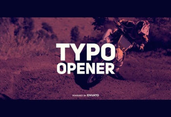 دانلود پروژه آماده افترافکت : تیتراژ فیلم videohive Dynamic Typo Opener