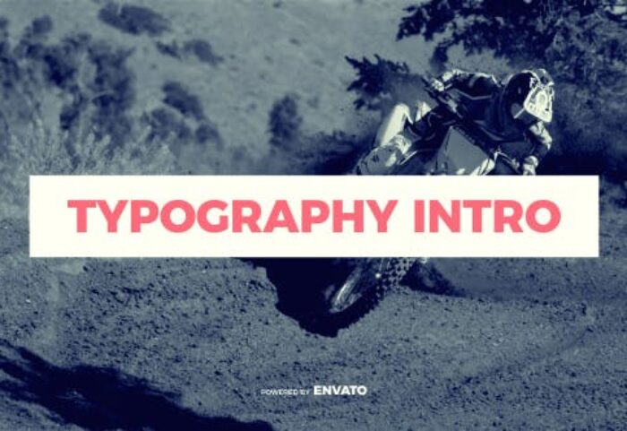 دانلود پروژه آماده افترافکت : تیتراژ فیلم videohive Typography Intro
