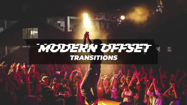 دانلود پکیج ترنزیشن حرفه ای و زیبای پریمیر : Modern Offset Transitions