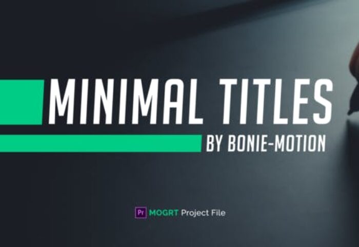 دانلود 25 تایتل آماده پریمیر رزولوشن 4K بنام : Minimal Titles