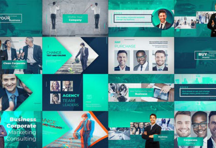 دانلود پروژه آماده افترافکت با موزیک : معرفی شرکت Corporate Business