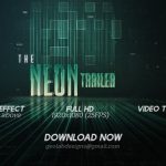 دانلود پروژه آماده افترافکت با موزیک وله The Neon Trailer