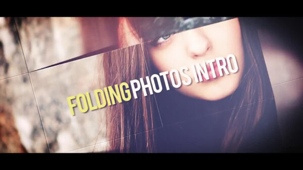 دانلود پروژه آماده افترافکت با موزیک پروژه اسلایدشو Folding Photos Intro