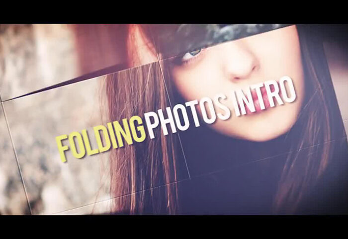 دانلود پروژه آماده افترافکت با موزیک پروژه اسلایدشو Folding Photos Intro