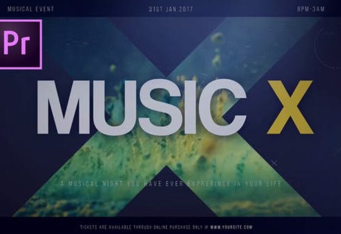 دانلود پروژه آماده پریمیر با موزیک پروژه : تیتراژ Music X