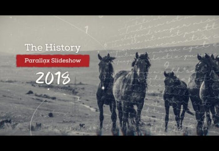 دانلود پروژه آماده افترافکت با موزیک : اسلایدشو History Parallax Slideshow
