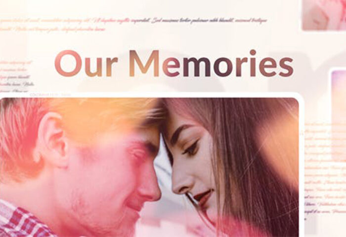 دانلود پروژه آماده افترافکت با موزیک : اسلایدشو Our Memories Slideshow