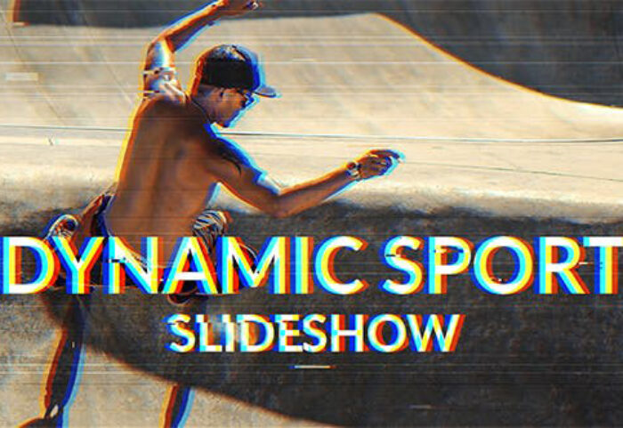 دانلود پروژه آماده افترافکت با موزیک : اسلایدشو و تیتراژ Dynamic Sport Slideshow