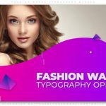 دانلود پروژه آماده افترافکت با موزیک : اسلایدشو و تیتراژ Fashion Waves Typography Opener