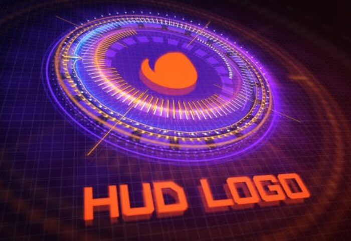 دانلود پروژه آماده افترافکت با موزیک : نمایش لوگو HUD Logo Reveal
