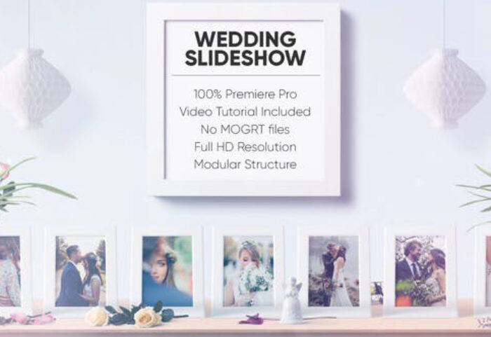 دانلود پروژه آماده پریمیر با آهنگ اسلایدشو عروسی Wedding Slideshow