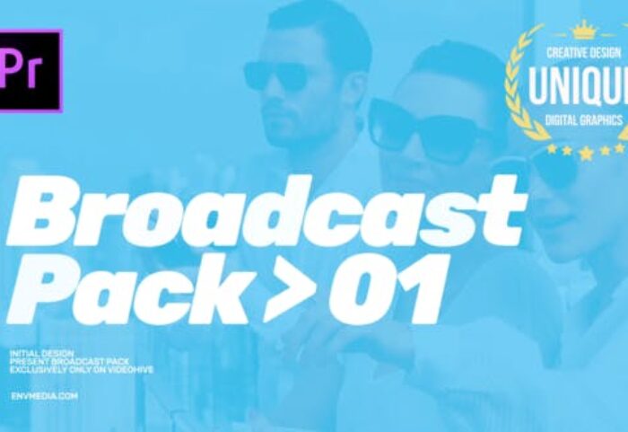 دانلود پروژه آماده پریمیر با موزیک پروژه تیتراژ Modern Broadcast Pack