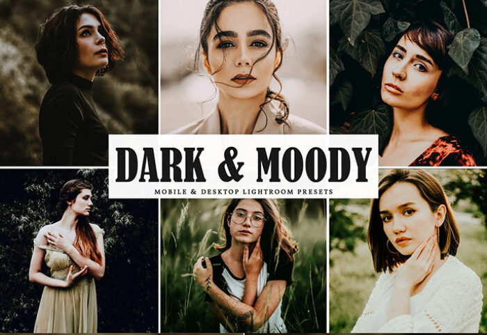 دانلود پریست لایت روم و Camera Raw و اکشن: Dark Moody Lightroom Presets