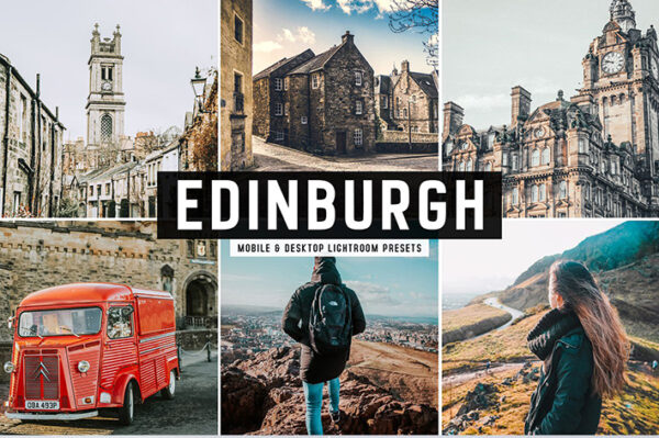 دانلود پریست لایت روم و Camera Raw و اکشن: Edinburgh Pro Lightroom Presets