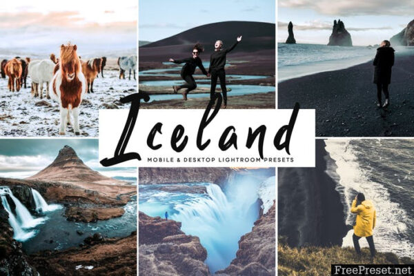 دانلود پریست لایت روم و Camera Raw و اکشن: Iceland Mobile Desktop Lightroom Presets