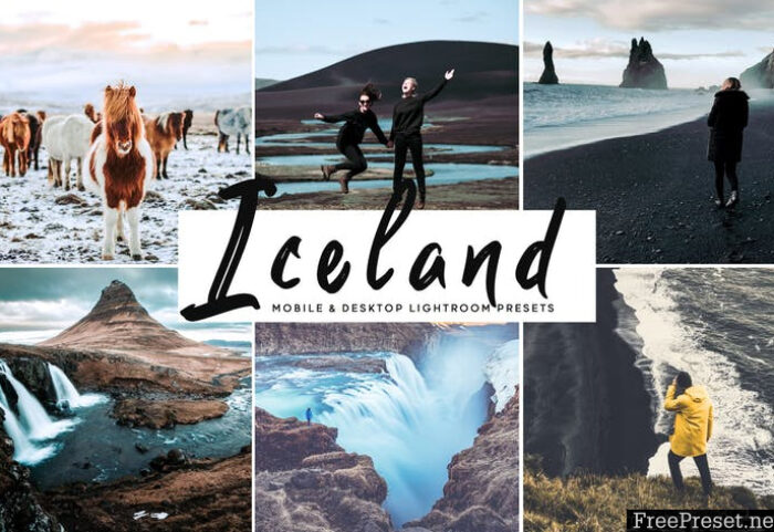 دانلود پریست لایت روم و Camera Raw و اکشن: Iceland Mobile Desktop Lightroom Presets