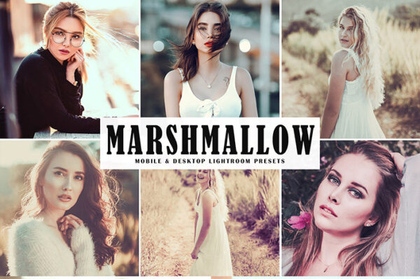 دانلود پریست لایت روم و Camera Raw و اکشن: Marshmallow Lightroom Presets Pack