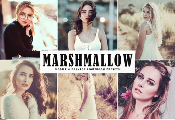 دانلود پریست لایت روم و Camera Raw و اکشن: Marshmallow Lightroom Presets Pack
