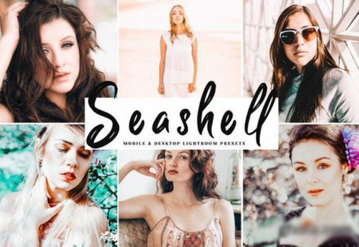 دانلود پریست لایت روم و Camera Raw و اکشن: Seashell Mobile Desktop Lightroom Presets