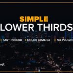 دانلود تایتل رزولوشن 4K آماده افترافکت : زیرنویس Ultra Minimal Lower Thirds