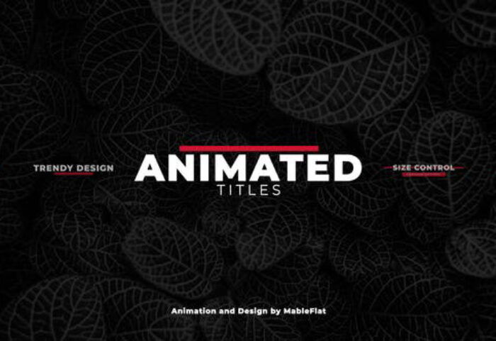 دانلود 18 تایتل آماده متن پریمیر بنام : Animated Titles Pack