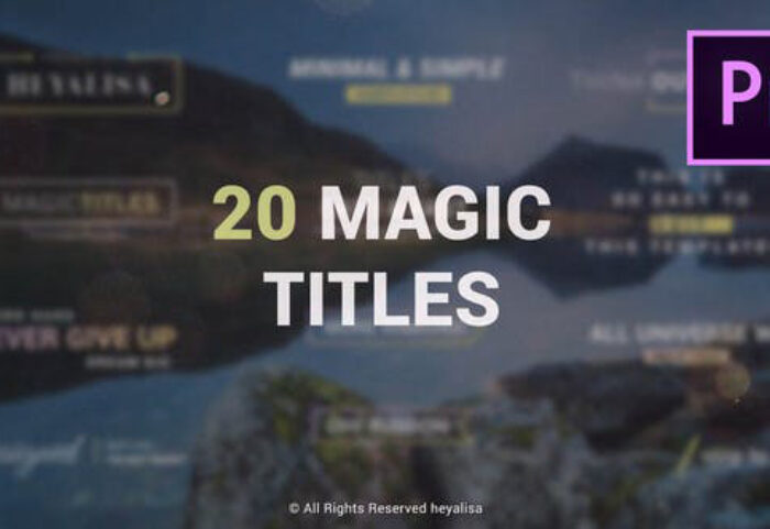 دانلود 20 تایتل آماده پریمیر مدرن : Essential Minimal Simple Titles Pack for Premiere Pro