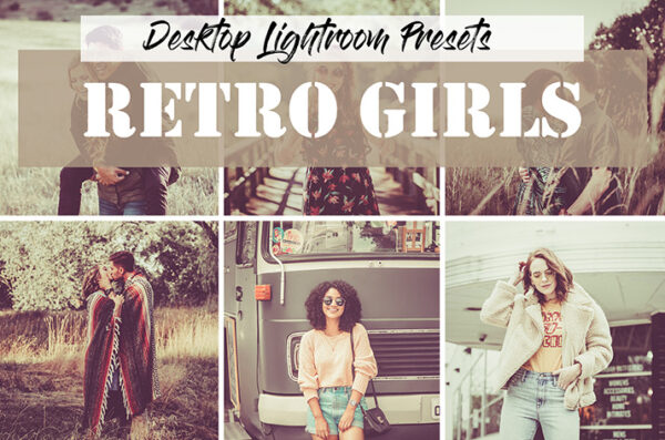 دانلود 20 پریست آماده رنگی لایت روم : Retro Girls Lightroom Presets