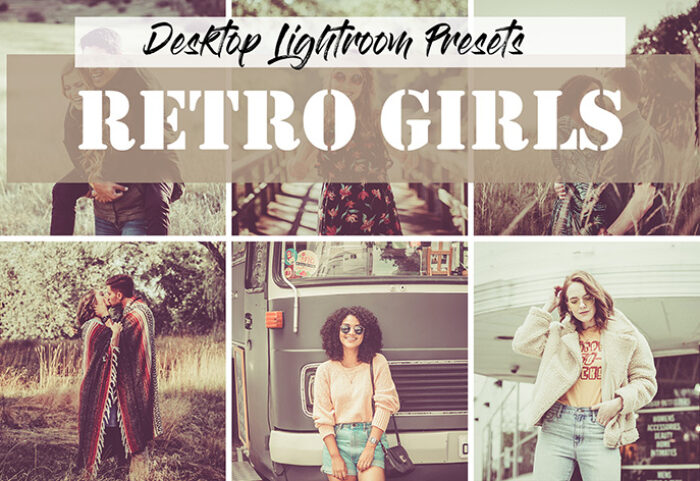 دانلود 20 پریست آماده رنگی لایت روم : Retro Girls Lightroom Presets