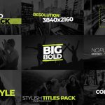 دانلود 9 تایتل آماده متن با رزولوشن 4K پریمیر Stylish Titles Pack V3