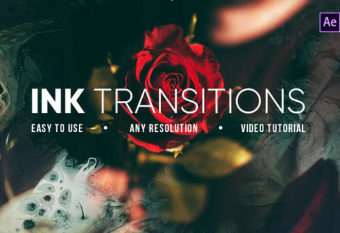 دانلود مجموعه 10 ترنزیشن افترافکت پاشیدن رنگ Ink Transitions