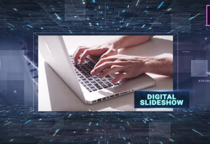 دانلود پروژه آماده پریمیر با آهنگ اسلایدشو Digital Slideshow