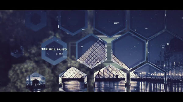 دانلود پروژه آماده پریمیر با موزیک اسلایدشو Futuristic Parallax Slideshow