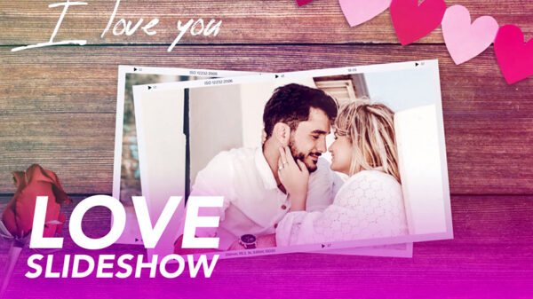 دانلود پروژه آماده پریمیر با موزیک : اسلایدشو Love Slideshow
