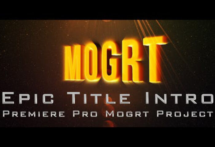 دانلود پروژه آماده پریمیر با موزیک لوگو و آرم Epic Title Intro mogrt