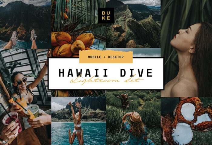 دانلود پریست رنگی لایت روم دسکتاپ و موبایل : Hawaii Tropical Lightroom Preset