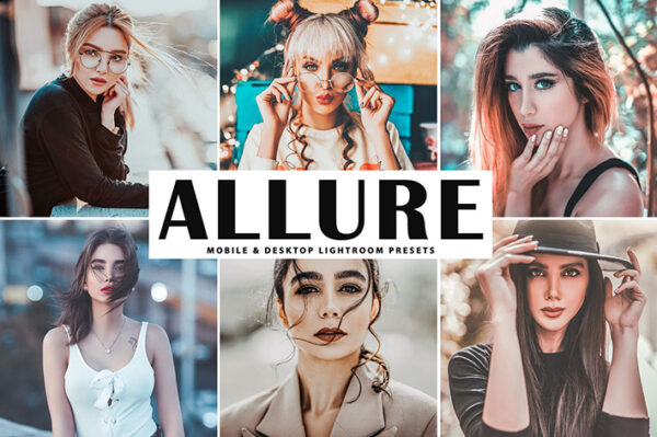 دانلود پریست لایت روم و Camera Raw و اکشن: Allure Mobile Desktop Lightroom Presets