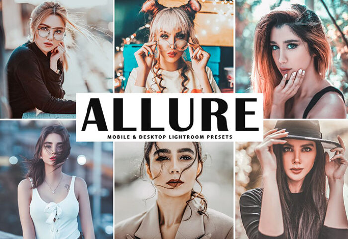 دانلود پریست لایت روم و Camera Raw و اکشن: Allure Mobile Desktop Lightroom Presets