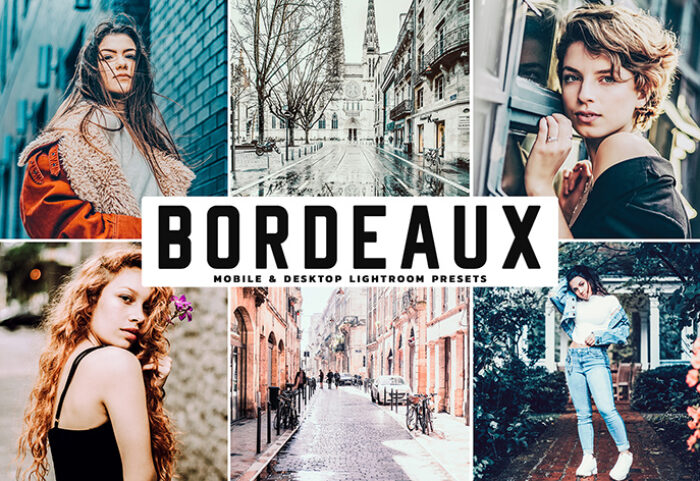 دانلود پریست لایت روم و Camera Raw و اکشن: Bordeaux Mobile Desktop Lightroom Presets