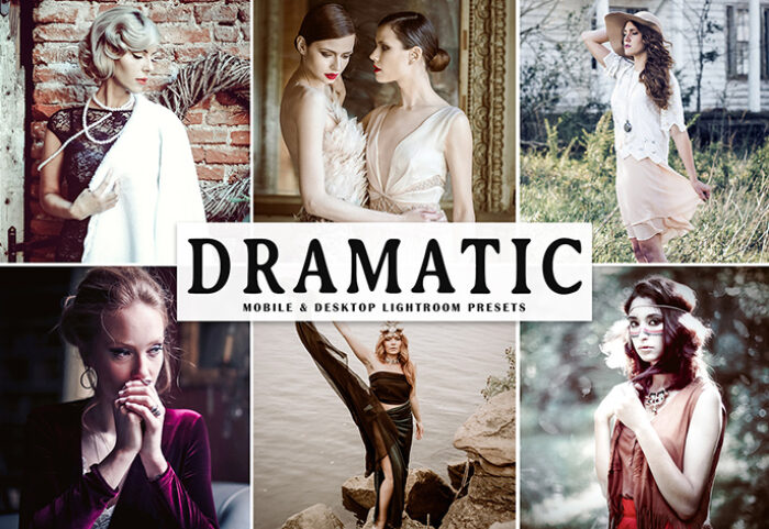 دانلود پریست لایت روم و Camera Raw و اکشن: Dramatic Mobile Desktop Lightroom Presets
