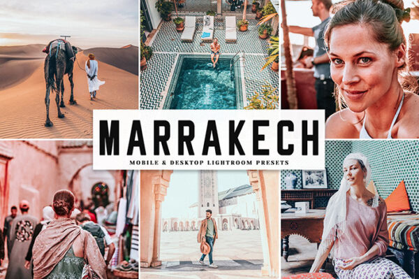 دانلود پریست لایت روم و Camera Raw و اکشن: Marrakech Mobile Desktop Lightroom Presets