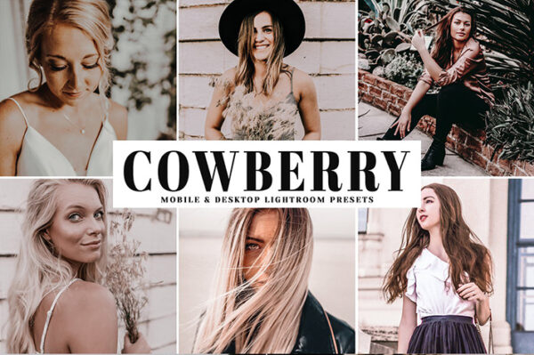دانلود پریست لایت روم و Camera Raw و اکشن: Cowberry Lightroom Presets Pack