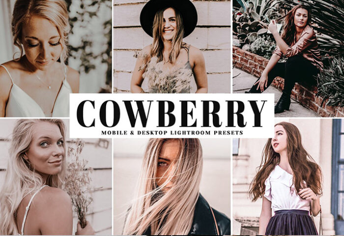 دانلود پریست لایت روم و Camera Raw و اکشن: Cowberry Lightroom Presets Pack