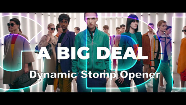 دانلود پروژه آماده افترافکت با موزیک اسلایدشو Dynamic Stomp Opener
