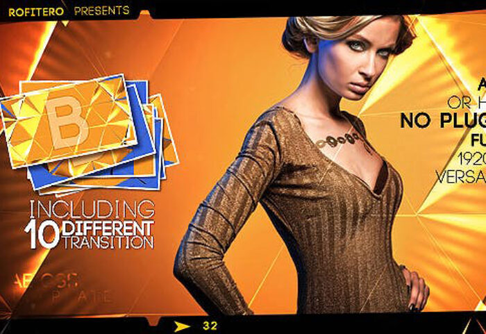 دانلود پروژه آماده افترافکت با موزیک اسلایدشو Slideshow Opener Transitions