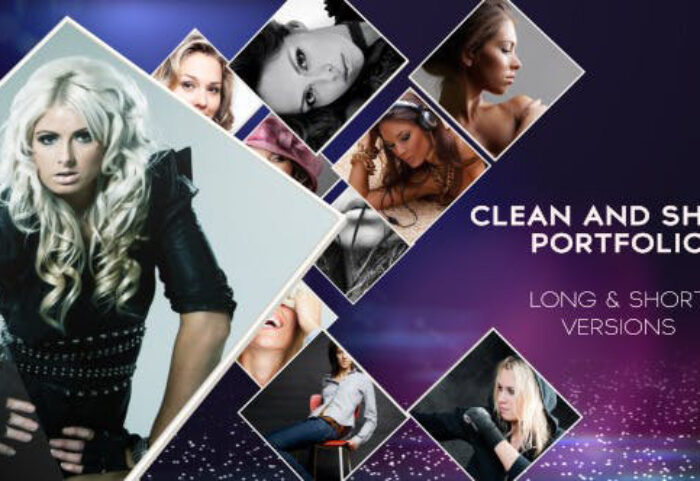 دانلود پروژه آماده افترافکت با موزیک وله و تیتراژ Clean And Short Portfolio