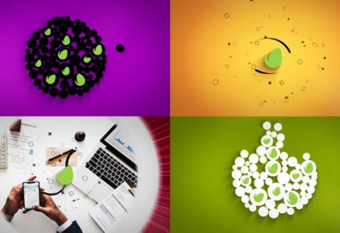 دانلود پروژه آماده افترافکت لوگو با موزیک Clean Logo Modular Reveal Set