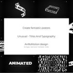 دانلود پروژه آماده تایتل افترافکت فوق حرفه ای Unusual Titles And Typography
